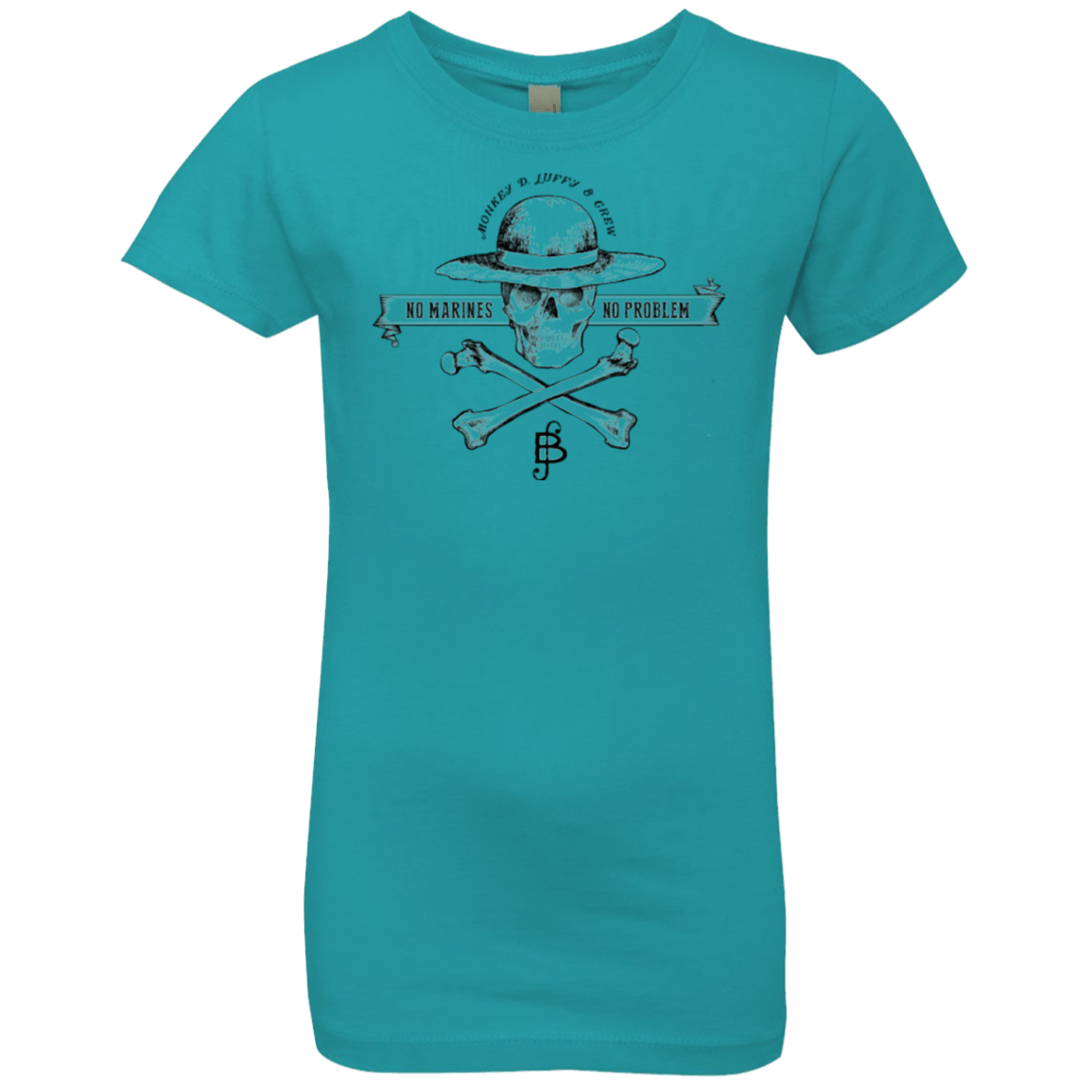 T-Shirts Tahiti Blue / YXS Luffy Girls Premium T-Shirt