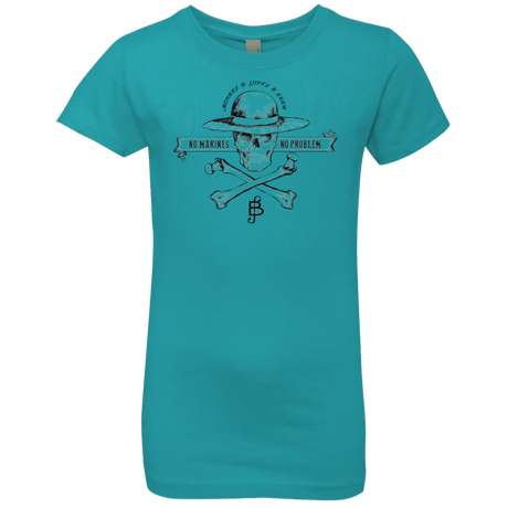 T-Shirts Tahiti Blue / YXS Luffy Girls Premium T-Shirt