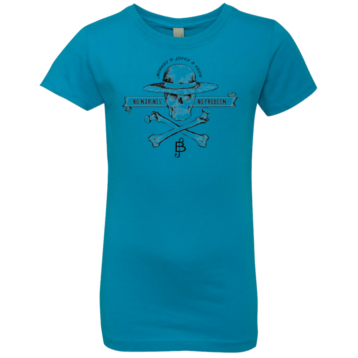 T-Shirts Turquoise / YXS Luffy Girls Premium T-Shirt
