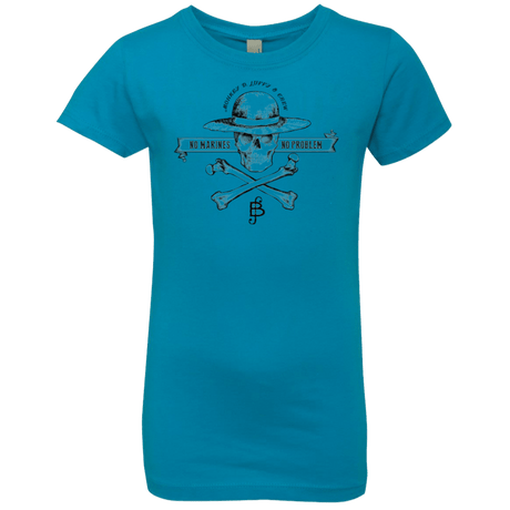 T-Shirts Turquoise / YXS Luffy Girls Premium T-Shirt