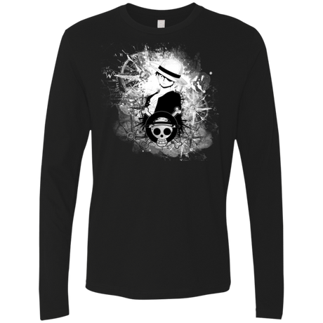T-Shirts Black / Small Luffy Men's Premium Long Sleeve