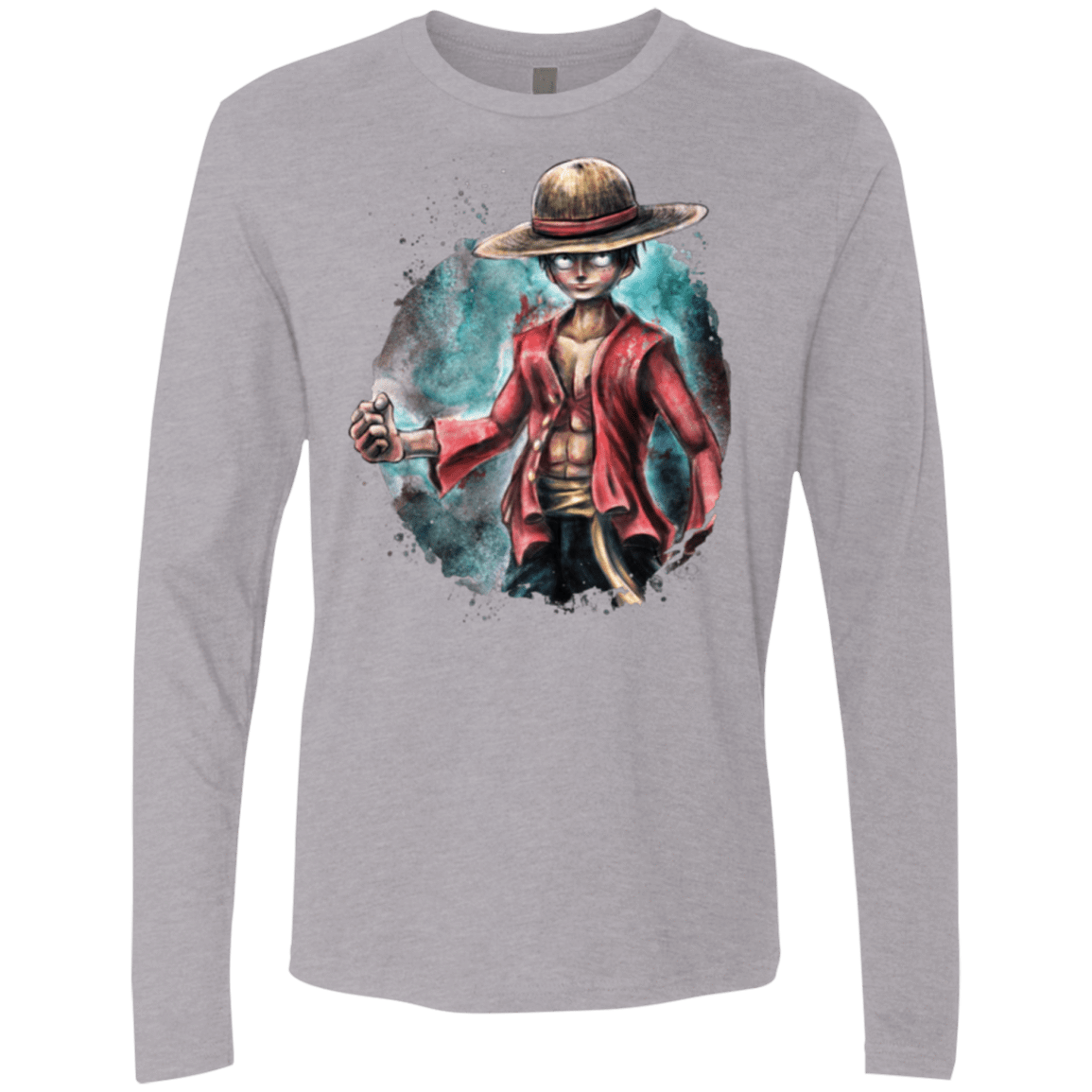 T-Shirts Heather Grey / Small LUFFY Men's Premium Long Sleeve