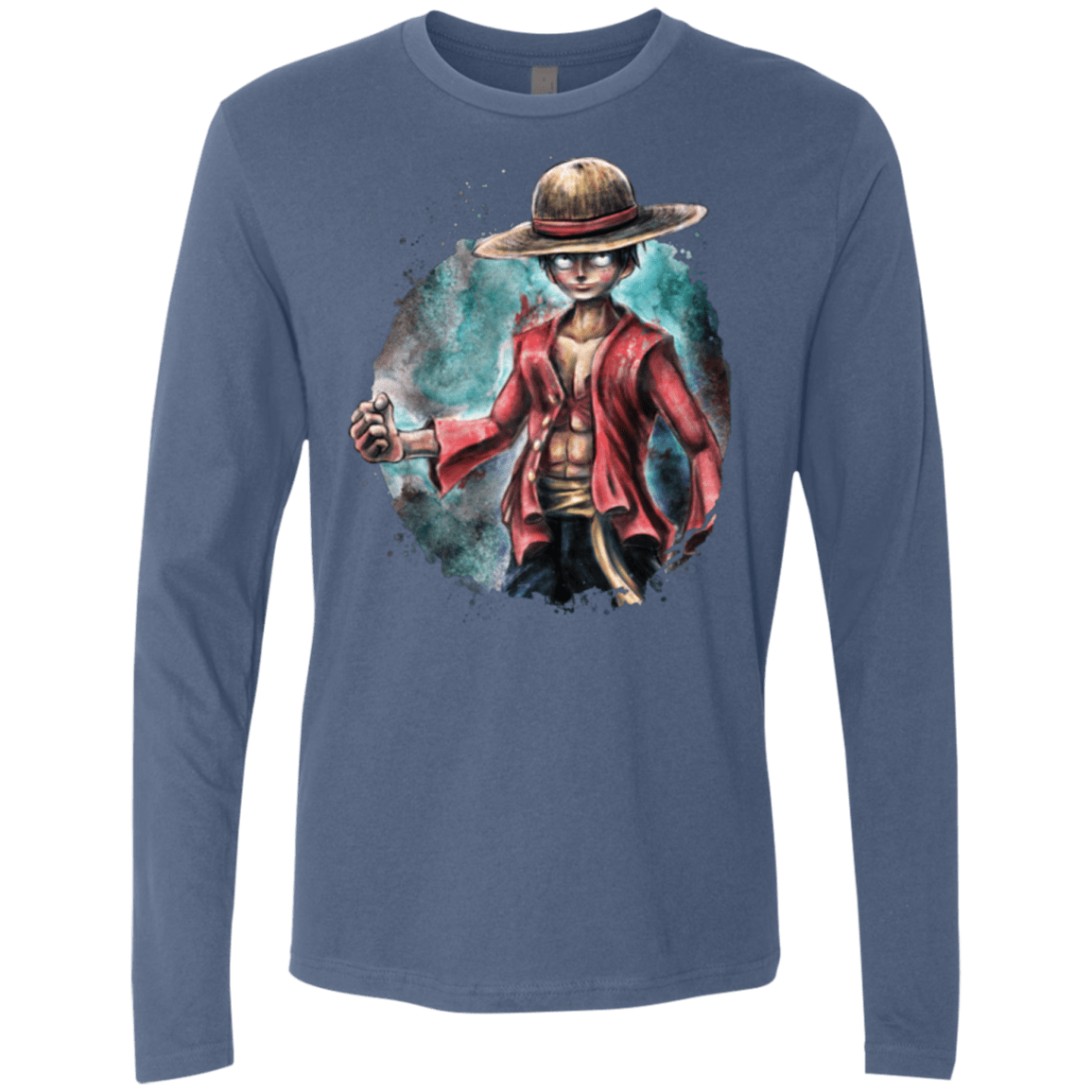 T-Shirts Indigo / Small LUFFY Men's Premium Long Sleeve
