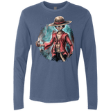 T-Shirts Indigo / Small LUFFY Men's Premium Long Sleeve