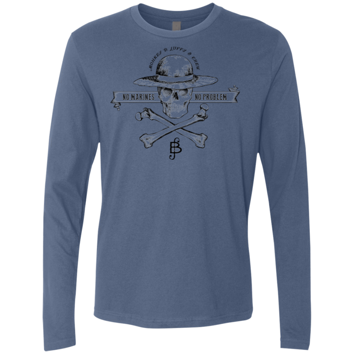T-Shirts Indigo / Small Luffy Men's Premium Long Sleeve