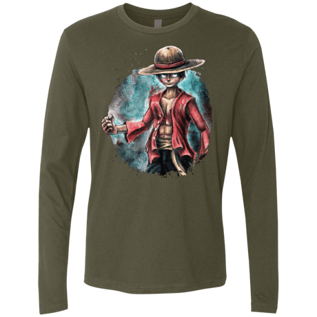 T-Shirts Military Green / Small LUFFY Men's Premium Long Sleeve