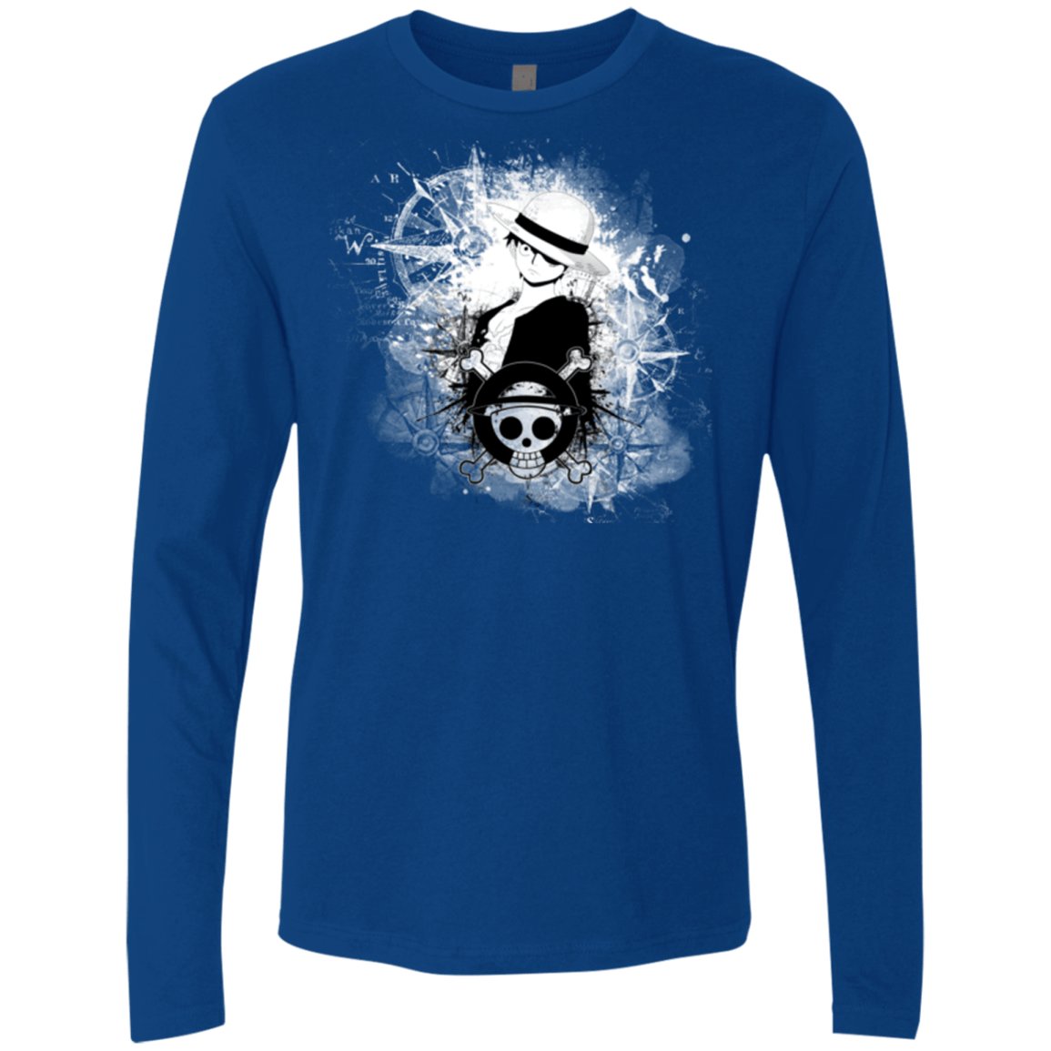 T-Shirts Royal / Small Luffy Men's Premium Long Sleeve