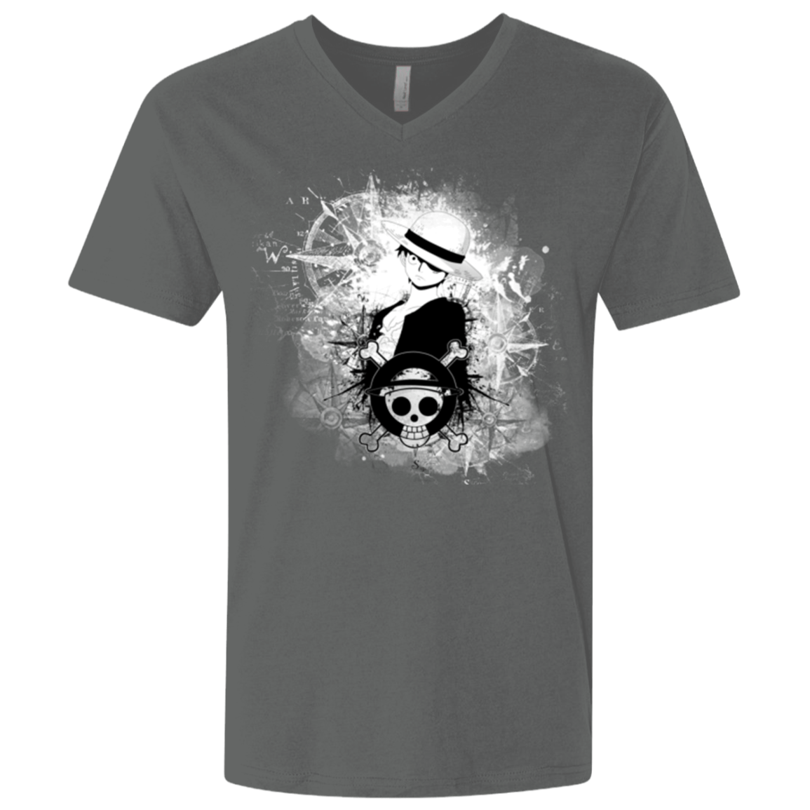 T-Shirts Heavy Metal / X-Small Luffy Men's Premium V-Neck
