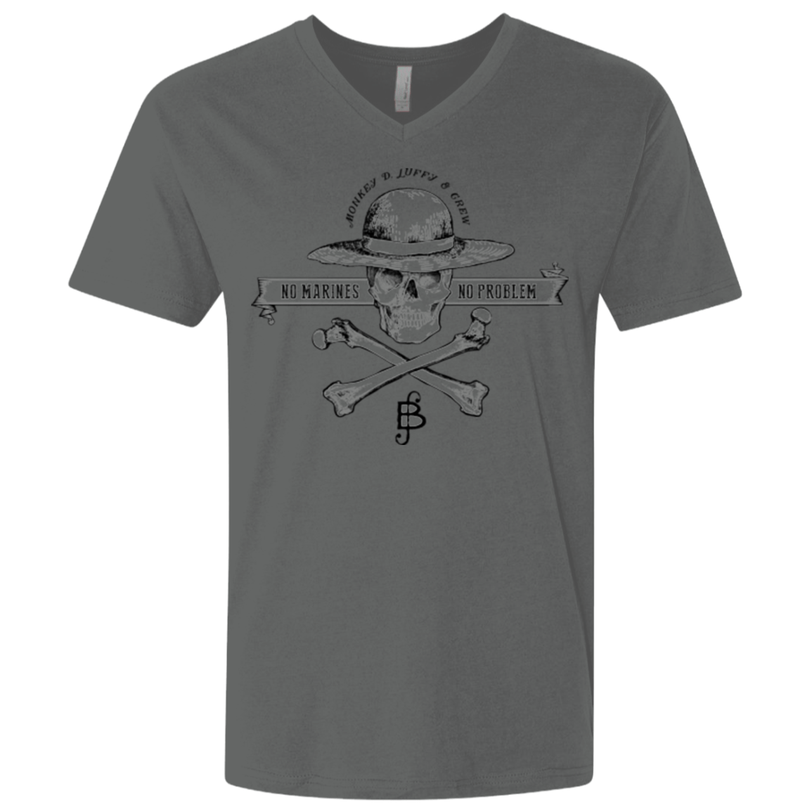 T-Shirts Heavy Metal / X-Small Luffy Men's Premium V-Neck