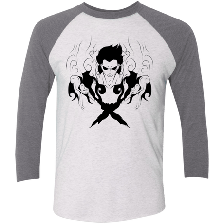 T-Shirts Heather White/Premium Heather / X-Small Luffy Men's Triblend 3/4 Sleeve