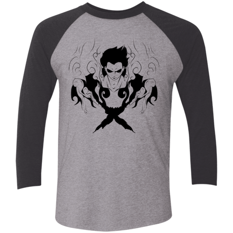 T-Shirts Premium Heather/ Vintage Black / X-Small Luffy Men's Triblend 3/4 Sleeve