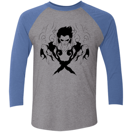 T-Shirts Premium Heather/ Vintage Royal / X-Small Luffy Men's Triblend 3/4 Sleeve