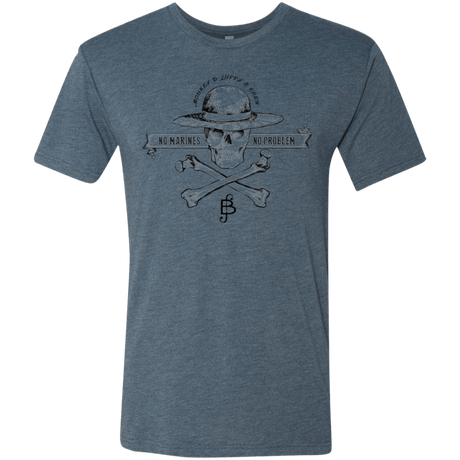 T-Shirts Indigo / Small Luffy Men's Triblend T-Shirt