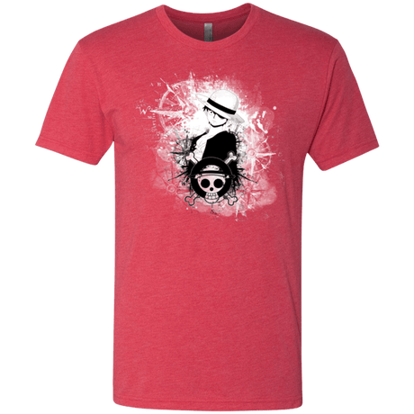 T-Shirts Vintage Red / Small Luffy Men's Triblend T-Shirt