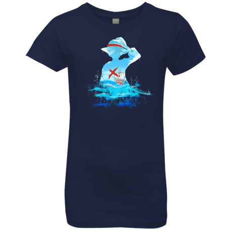 T-Shirts Midnight Navy / YXS Luffy sea 2 Girls Premium T-Shirt