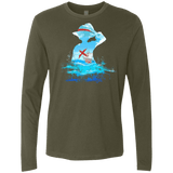 T-Shirts Military Green / Small Luffy sea 2 Men's Premium Long Sleeve