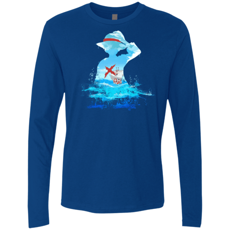 T-Shirts Royal / Small Luffy sea 2 Men's Premium Long Sleeve