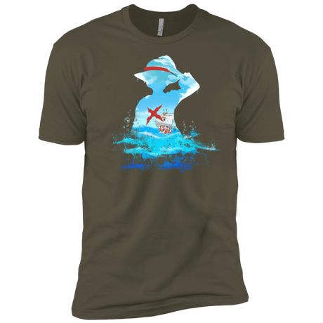 T-Shirts Military Green / X-Small Luffy sea 2 Men's Premium T-Shirt