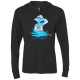 T-Shirts Vintage Black / X-Small Luffy sea 2 Triblend Long Sleeve Hoodie Tee