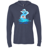 T-Shirts Vintage Navy / X-Small Luffy sea 2 Triblend Long Sleeve Hoodie Tee