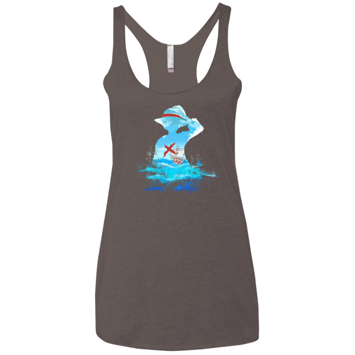 T-Shirts Macchiato / X-Small Luffy sea 2 Women's Triblend Racerback Tank