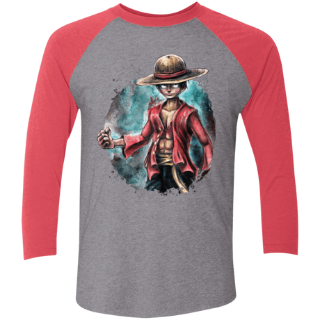 T-Shirts Premium Heather/ Vintage Red / X-Small LUFFY Triblend 3/4 Sleeve
