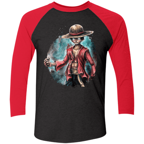 T-Shirts Vintage Black/Vintage Red / X-Small LUFFY Triblend 3/4 Sleeve