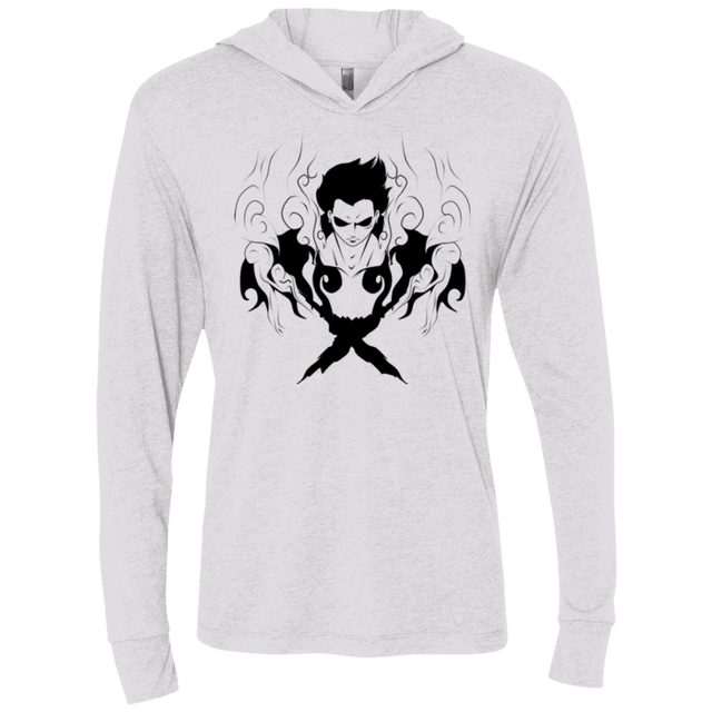 T-Shirts Heather White / X-Small Luffy Triblend Long Sleeve Hoodie Tee