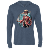 T-Shirts Indigo / X-Small LUFFY Triblend Long Sleeve Hoodie Tee