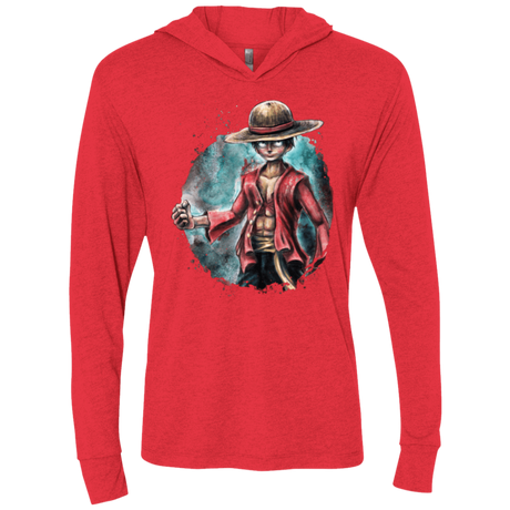 T-Shirts Vintage Red / X-Small LUFFY Triblend Long Sleeve Hoodie Tee