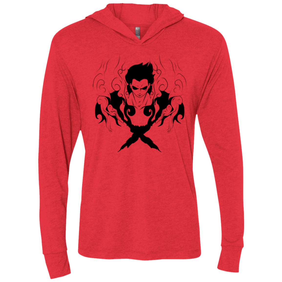 T-Shirts Vintage Red / X-Small Luffy Triblend Long Sleeve Hoodie Tee