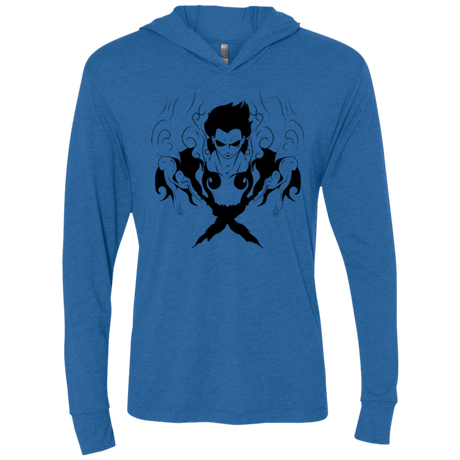 T-Shirts Vintage Royal / X-Small Luffy Triblend Long Sleeve Hoodie Tee