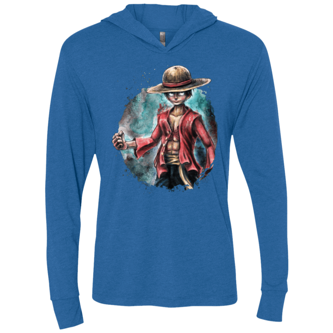 T-Shirts Vintage Royal / X-Small LUFFY Triblend Long Sleeve Hoodie Tee