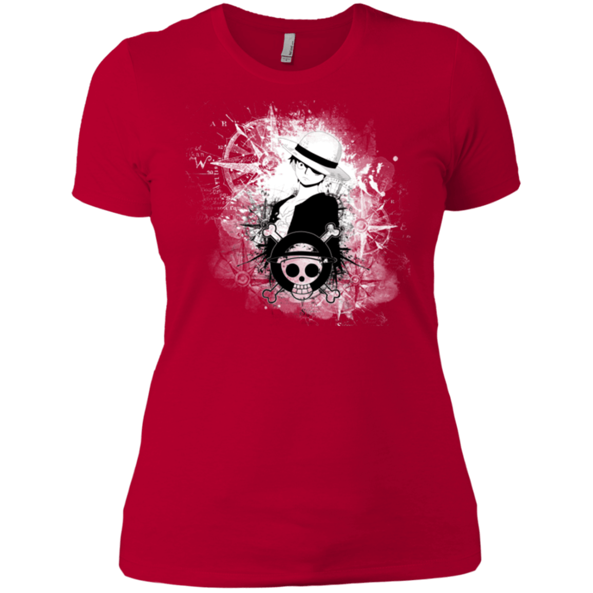 T-Shirts Red / X-Small Luffy Women's Premium T-Shirt