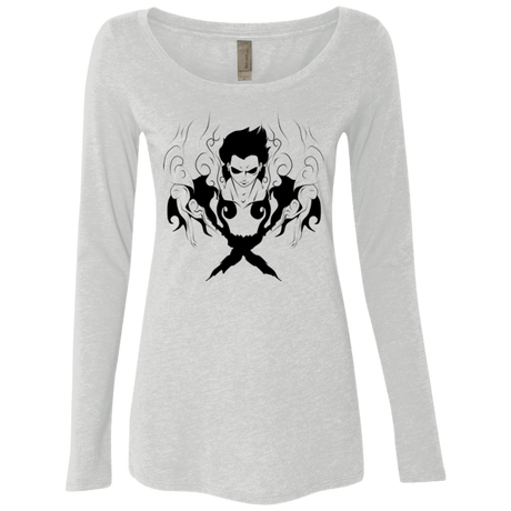 T-Shirts Heather White / Small Luffy Women's Triblend Long Sleeve Shirt