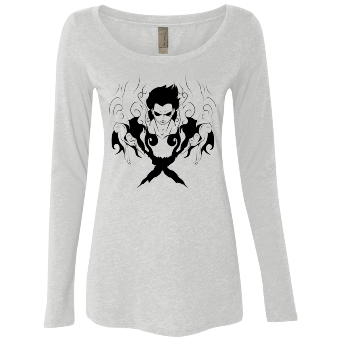 T-Shirts Heather White / Small Luffy Women's Triblend Long Sleeve Shirt