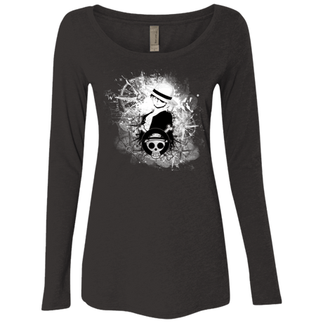 T-Shirts Vintage Black / Small Luffy Women's Triblend Long Sleeve Shirt