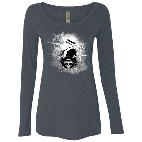 T-Shirts Vintage Navy / Small Luffy Women's Triblend Long Sleeve Shirt