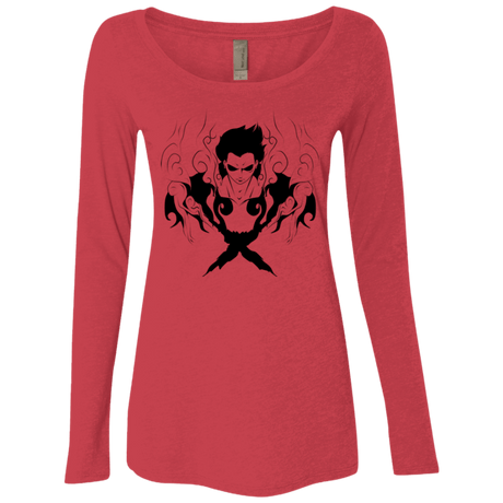 T-Shirts Vintage Red / Small Luffy Women's Triblend Long Sleeve Shirt