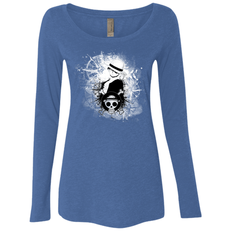 T-Shirts Vintage Royal / Small Luffy Women's Triblend Long Sleeve Shirt