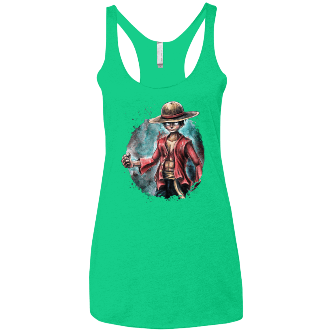 T-Shirts Envy / X-Small LUFFY Women's Triblend Racerback Tank