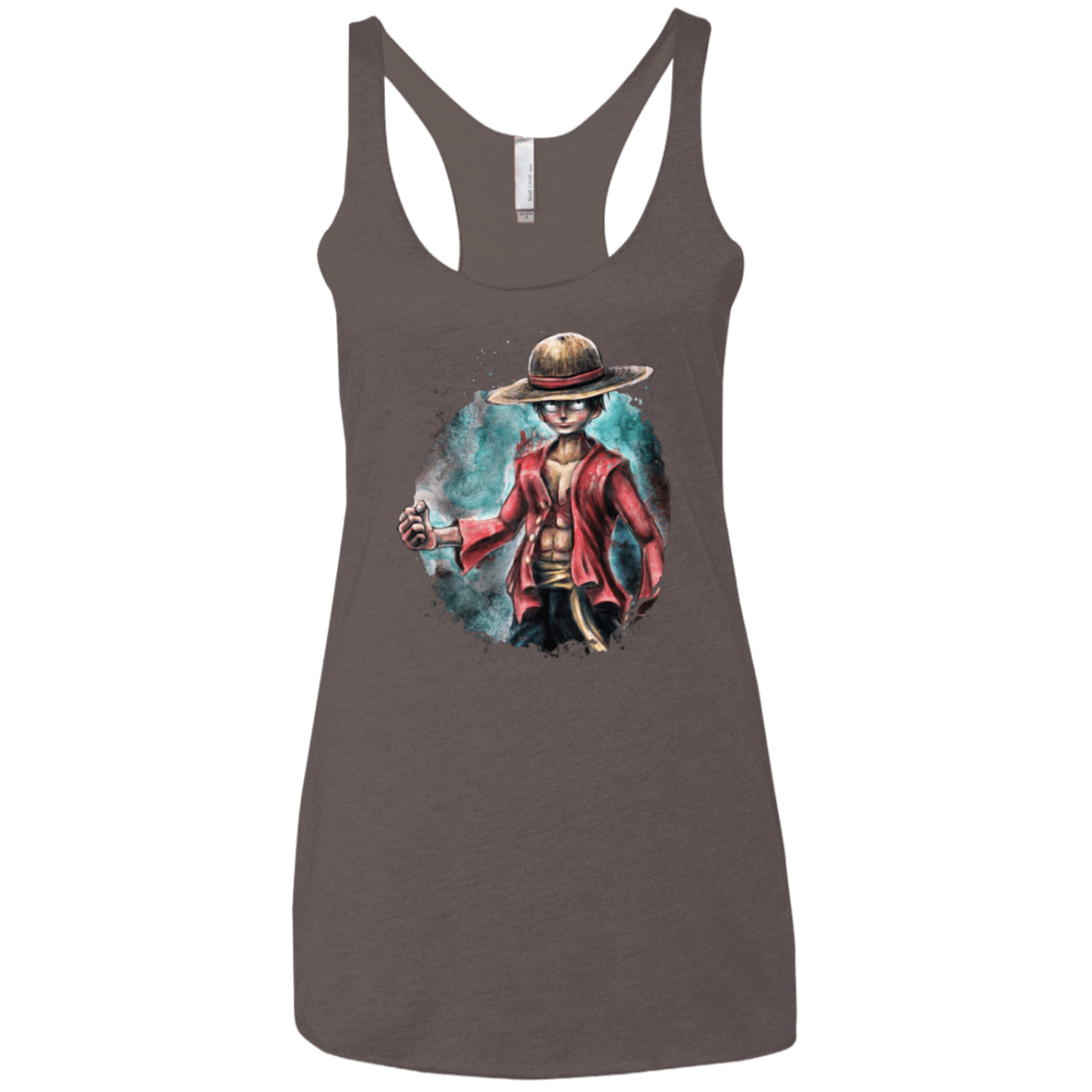 T-Shirts Macchiato / X-Small LUFFY Women's Triblend Racerback Tank