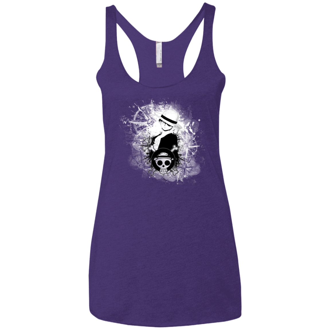 T-Shirts Purple / X-Small Luffy Women's Triblend Racerback Tank