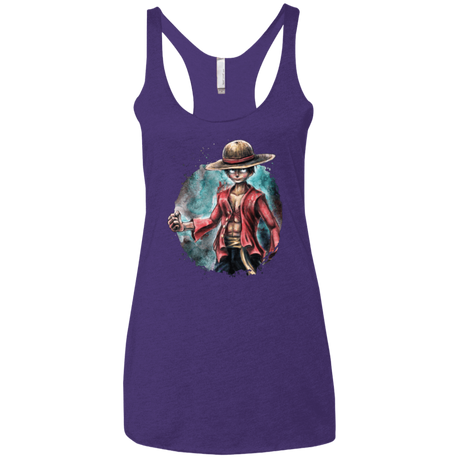 T-Shirts Purple / X-Small LUFFY Women's Triblend Racerback Tank