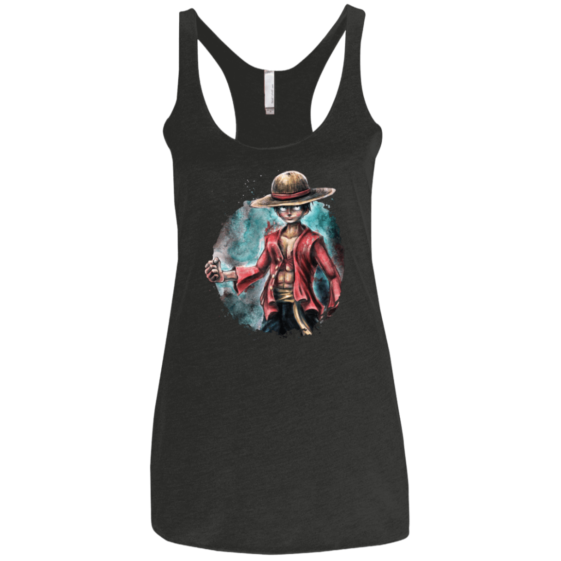 T-Shirts Vintage Black / X-Small LUFFY Women's Triblend Racerback Tank