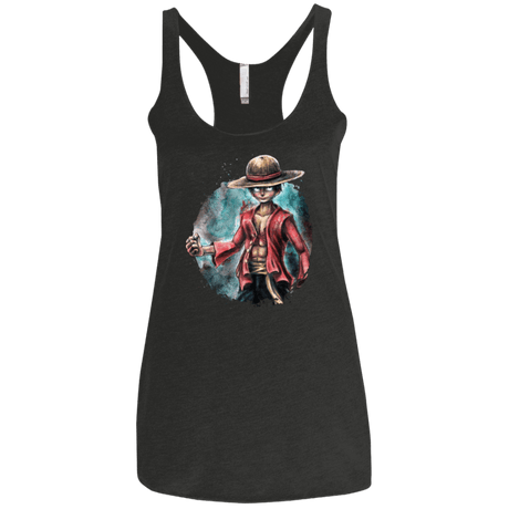 T-Shirts Vintage Black / X-Small LUFFY Women's Triblend Racerback Tank