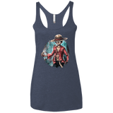 T-Shirts Vintage Navy / X-Small LUFFY Women's Triblend Racerback Tank