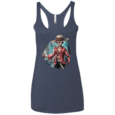 T-Shirts Vintage Navy / X-Small LUFFY Women's Triblend Racerback Tank