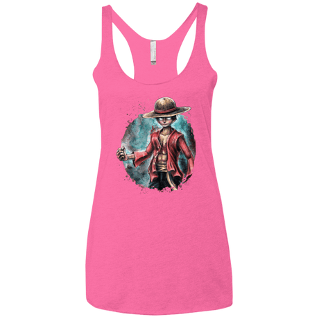 T-Shirts Vintage Pink / X-Small LUFFY Women's Triblend Racerback Tank