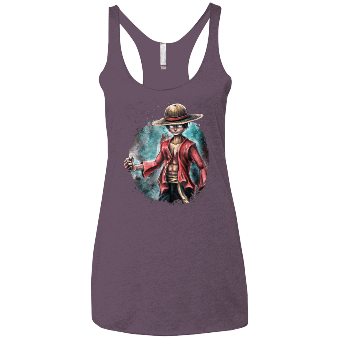 T-Shirts Vintage Purple / X-Small LUFFY Women's Triblend Racerback Tank
